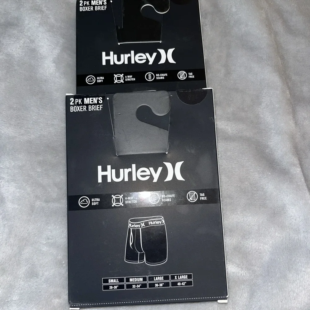 Hurley Everyday 2 Pack Briefs X2 Packs New In Package
